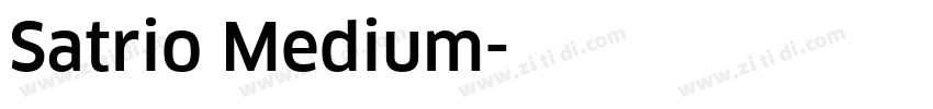 Satrio Medium字体转换